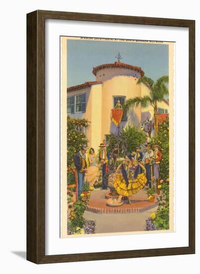 Fiesta Days, Santa Barbara, California-null-Framed Art Print