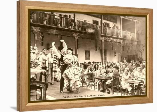 Fiesta Days, Spanish Dancers, Santa Barbara, California-null-Framed Stretched Canvas