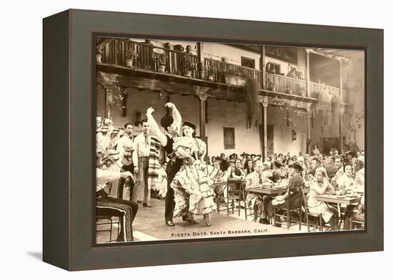 Fiesta Days, Spanish Dancers, Santa Barbara, California-null-Framed Stretched Canvas