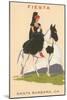 Fiesta, Spanish Lady on Horse, Santa Barbara, California-null-Mounted Art Print