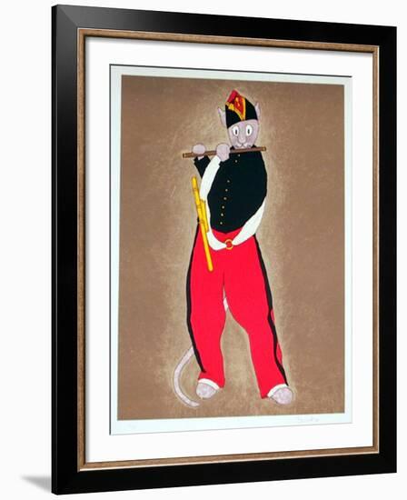 Fife Player-Bonnet-Framed Collectable Print