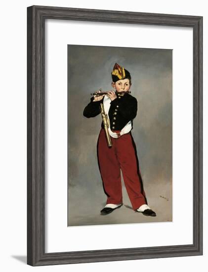 Fifer or Young Flautist-Edouard Manet-Framed Art Print