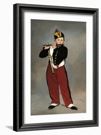 Fifer or Young Flautist-Edouard Manet-Framed Art Print