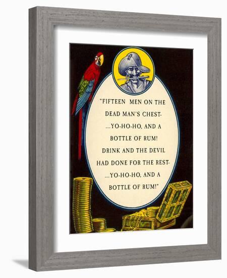 Fifteen Men on a Dead Man's Chest-null-Framed Art Print