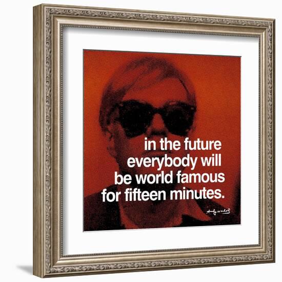 Fifteen Minutes-null-Framed Art Print