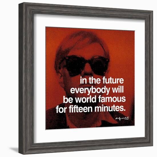 Fifteen Minutes--Framed Art Print