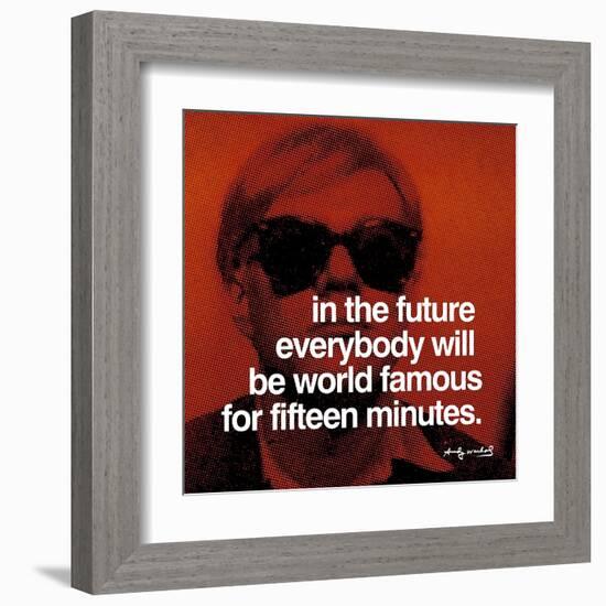 Fifteen Minutes-null-Framed Art Print