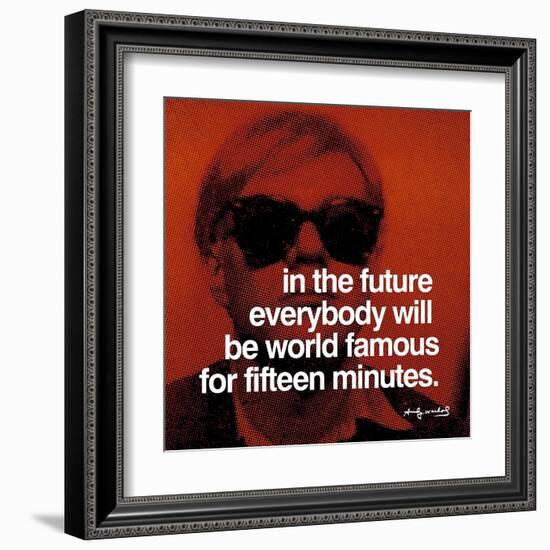 Fifteen Minutes-null-Framed Art Print