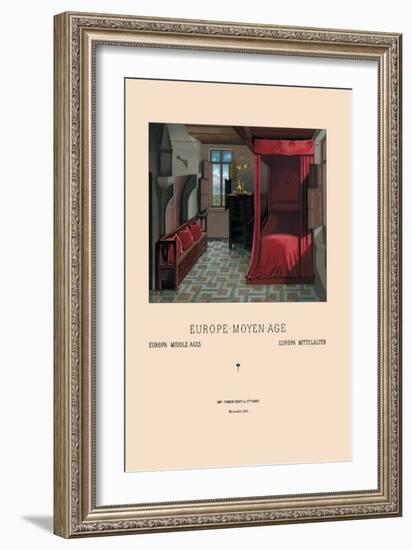 Fifteenth Century Flemish Interior-Racinet-Framed Art Print