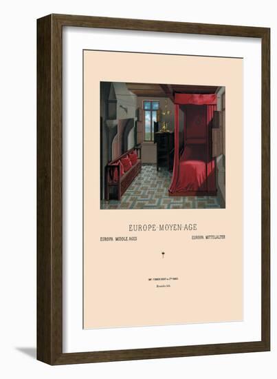 Fifteenth Century Flemish Interior-Racinet-Framed Art Print