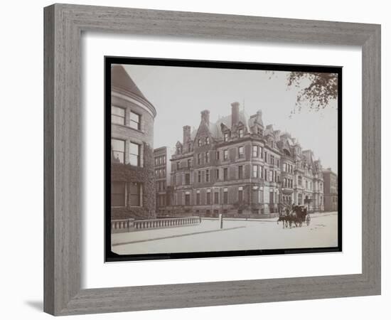 Fifth Ave., 66th St., and J.J. Astor, 65th St., New York, 1901-02-Byron Company-Framed Giclee Print