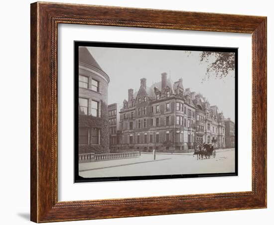 Fifth Ave., 66th St., and J.J. Astor, 65th St., New York, 1901-02-Byron Company-Framed Giclee Print