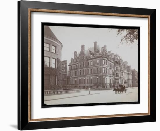 Fifth Ave., 66th St., and J.J. Astor, 65th St., New York, 1901-02-Byron Company-Framed Giclee Print