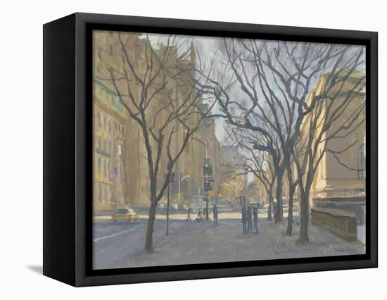 Fifth Avenue and the Met, 2010-Julian Barrow-Framed Premier Image Canvas