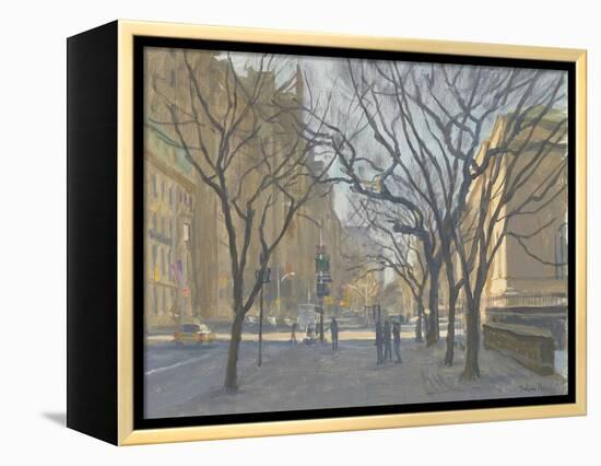 Fifth Avenue and the Met, 2010-Julian Barrow-Framed Premier Image Canvas