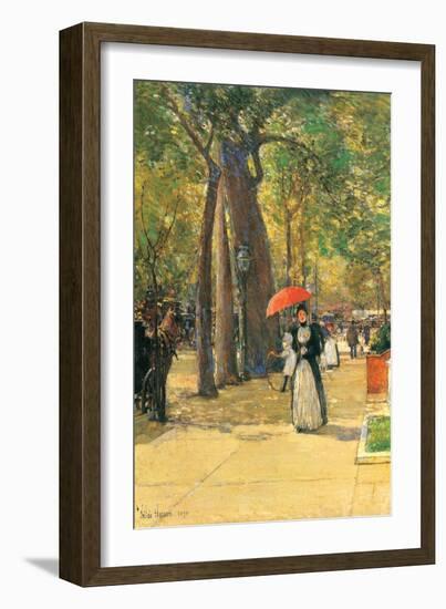 Fifth Avenue and Washington Square-Childe Hassam-Framed Art Print