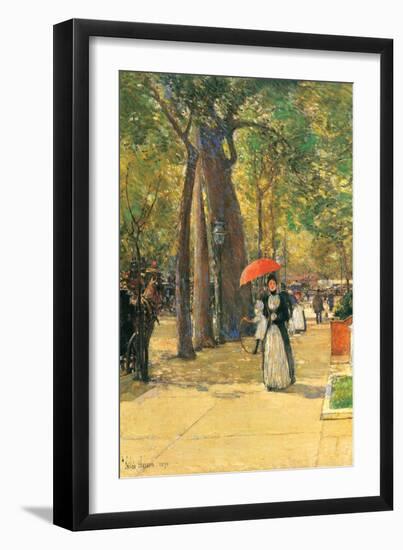 Fifth Avenue and Washington Square-Childe Hassam-Framed Premium Giclee Print