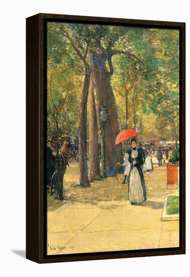Fifth Avenue and Washington Square-Childe Hassam-Framed Stretched Canvas