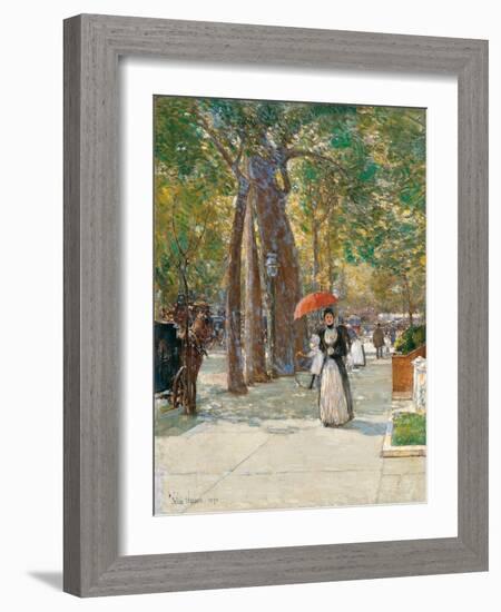 Fifth Avenue at Washington Square, New York, 1891-Childe Hassam-Framed Giclee Print