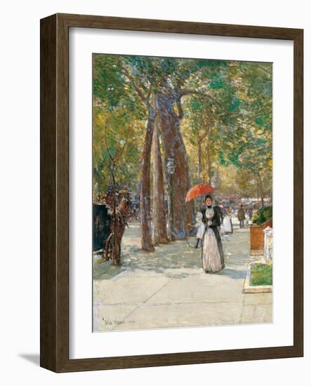 Fifth Avenue at Washington Square, New York, 1891-Childe Hassam-Framed Giclee Print