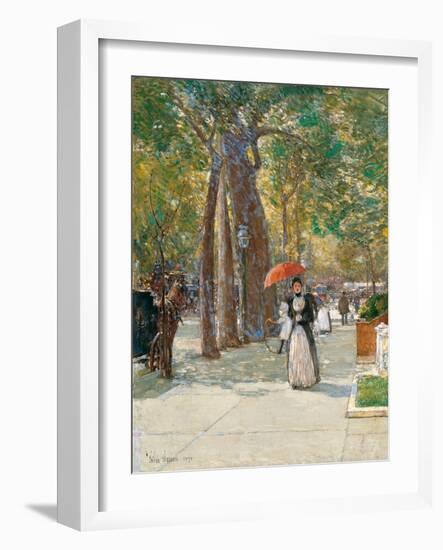 Fifth Avenue at Washington Square, New York, 1891-Childe Hassam-Framed Giclee Print