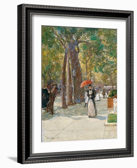 Fifth Avenue at Washington Square, New York, 1891-Childe Hassam-Framed Giclee Print