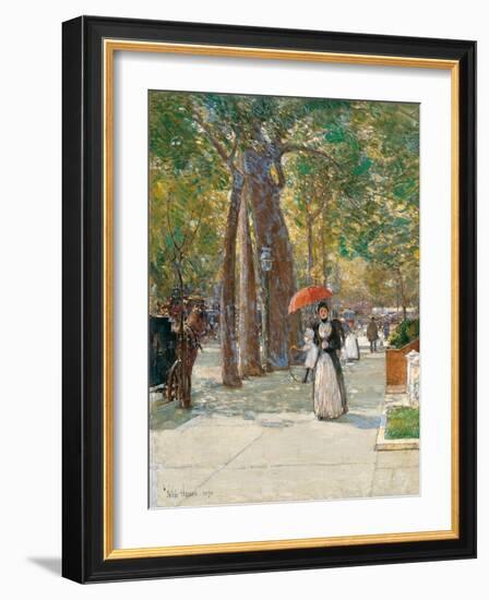 Fifth Avenue at Washington Square, New York, 1891-Childe Hassam-Framed Giclee Print