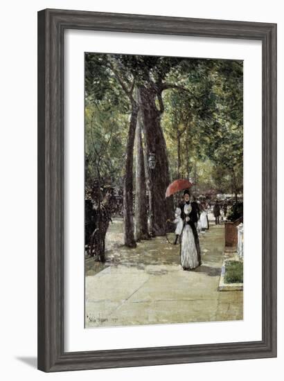 Fifth Avenue at Washington Square, New York-Childe Hassam-Framed Art Print