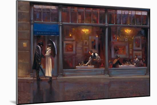 Fifth Avenue Cafe 1-Brent Lynch-Mounted Art Print