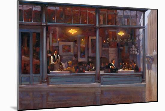 Fifth Avenue Cafe 2-Brent Lynch-Mounted Art Print
