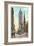 Fifth Avenue, Empire State Building, New York City-null-Framed Art Print