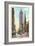 Fifth Avenue, Empire State Building, New York City-null-Framed Art Print