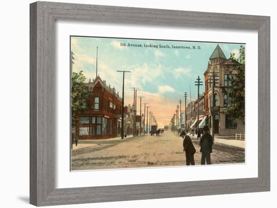 Fifth Avenue, Jamestown, North Dakota-null-Framed Art Print