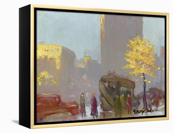 Fifth Avenue, New York. Um 1920-George Benjamin Luks-Framed Premier Image Canvas