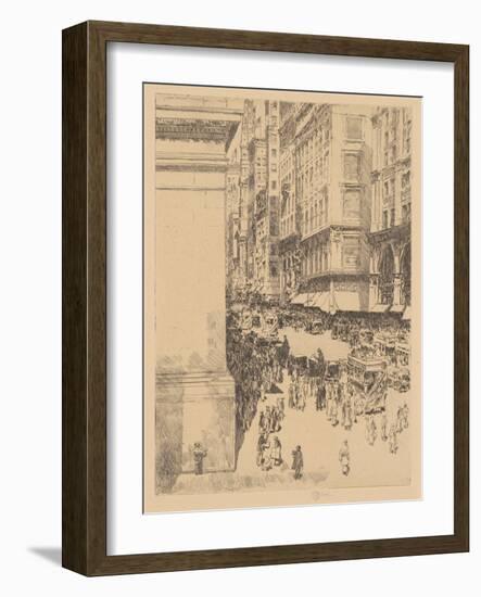 Fifth Avenue, Noon, 1916-Childe Hassam-Framed Giclee Print