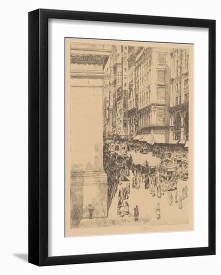 Fifth Avenue, Noon, 1916-Childe Hassam-Framed Giclee Print