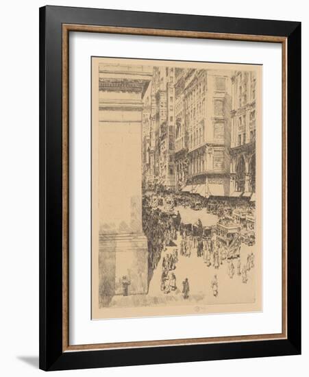 Fifth Avenue, Noon, 1916-Childe Hassam-Framed Giclee Print