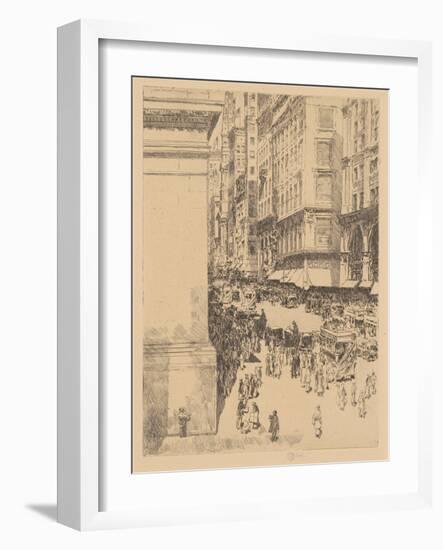 Fifth Avenue, Noon, 1916-Childe Hassam-Framed Giclee Print