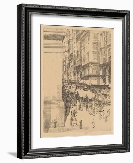 Fifth Avenue, Noon, 1916-Childe Hassam-Framed Giclee Print