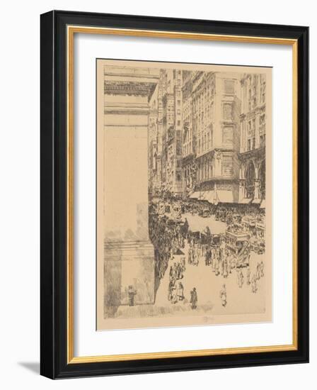 Fifth Avenue, Noon, 1916-Childe Hassam-Framed Giclee Print