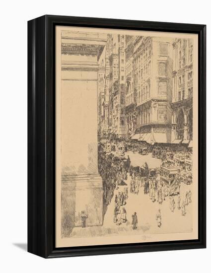 Fifth Avenue, Noon, 1916-Childe Hassam-Framed Premier Image Canvas