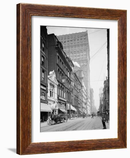 Fifth Avenue, Pittsburg, Pa.-null-Framed Photo