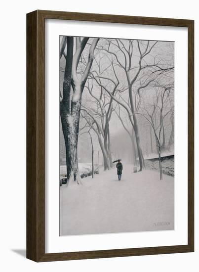 Fifth Avenue Snow, 2013-Max Ferguson-Framed Giclee Print