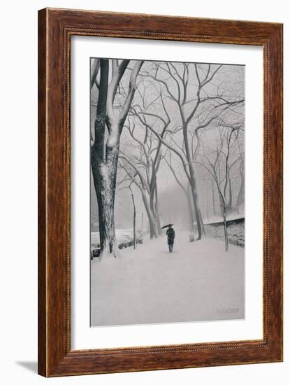 Fifth Avenue Snow, 2013-Max Ferguson-Framed Giclee Print