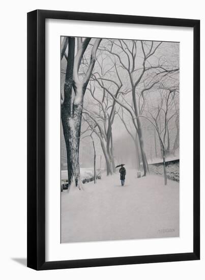 Fifth Avenue Snow, 2013-Max Ferguson-Framed Giclee Print