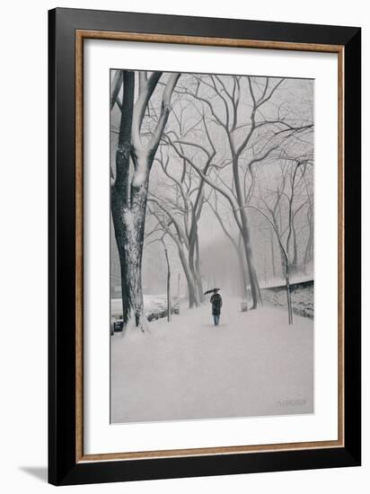 Fifth Avenue Snow, 2013-Max Ferguson-Framed Giclee Print