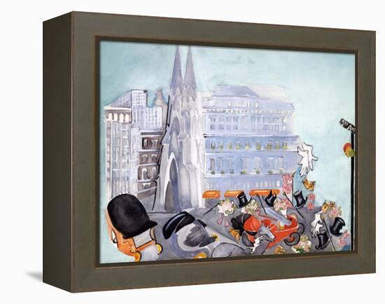 Fifth Avenue-Zelda Fitzgerald-Framed Stretched Canvas