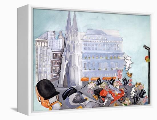 Fifth Avenue-Zelda Fitzgerald-Framed Stretched Canvas