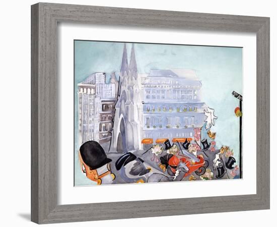 Fifth Avenue-Zelda Fitzgerald-Framed Art Print