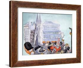 Fifth Avenue-Zelda Fitzgerald-Framed Art Print
